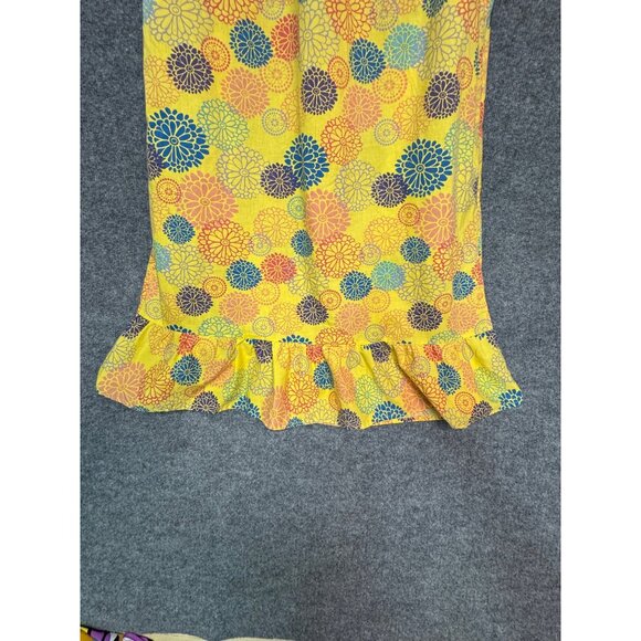 Anthony Richards Womens Nightgown Large Yellow  Floral  Cotton/Polyester Blend - Picture 11 of 15